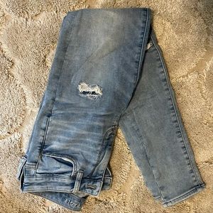 AE patched super high waisted jegging size 4
